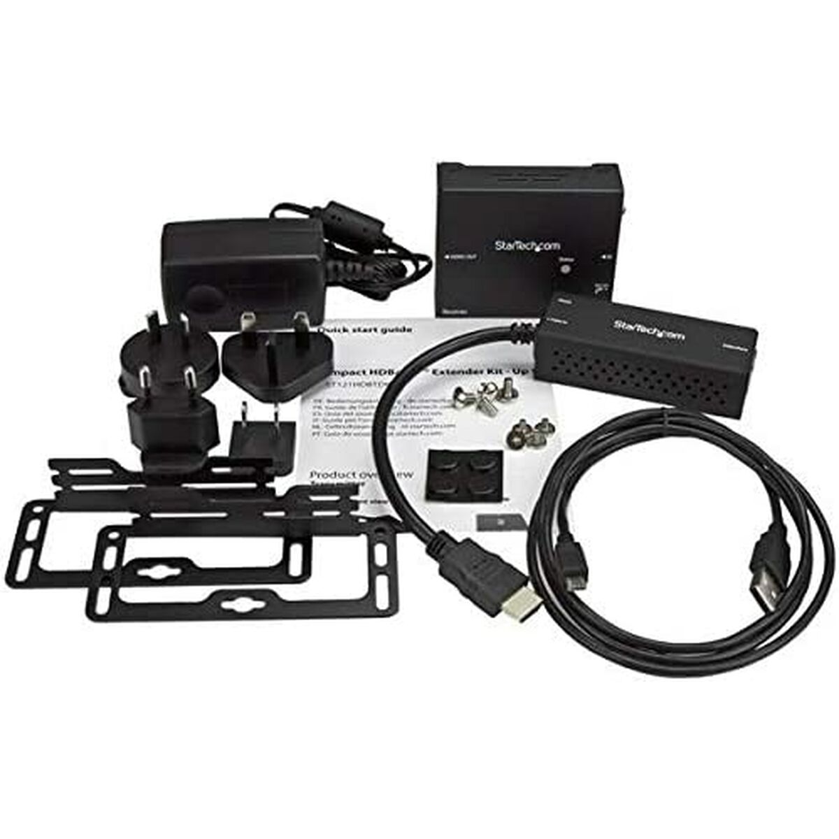 HDMI Adapter Startech ST121HDBTDK Sort
